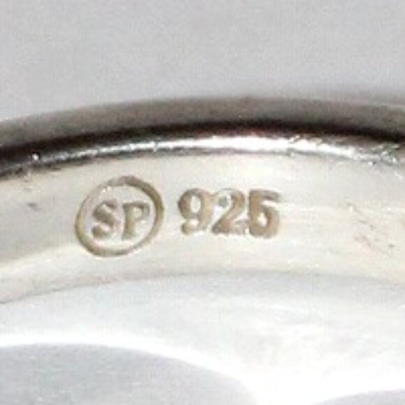 Sterling Silver Crystal in Paste Eternity Band Styled Ring - Picture 3 of 5